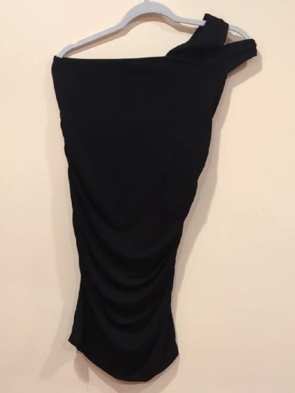 Isabella Oliver Black One Shoulder Mini Dress Women's 2